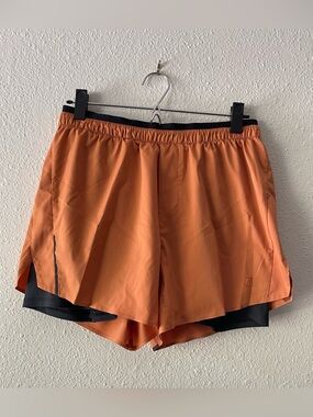 Ciele Athletics DLYShort Long Briefs 5” Men’s Small Orange Running Shorts